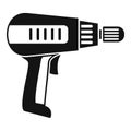 Home electric drill icon, simple style Royalty Free Stock Photo