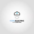 Home Electric Vector logo design template Royalty Free Stock Photo
