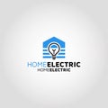 Home Electric Vector logo design template idea Royalty Free Stock Photo