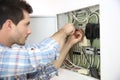 Home electrical problems for electrician Royalty Free Stock Photo