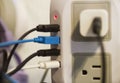 Home electronics charging system with USB and electric outlets