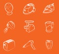 Home electronics icons Royalty Free Stock Photo