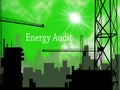 Home Energy Audit Apartments Show Saving Power And Reducing Costs - 3d Illustration