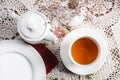 Home english tea ceremony Royalty Free Stock Photo