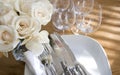 Home entertaining: flowers & sparkling dishes