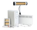 Home equipment for heating, halogen or infrared, con, quar