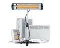 Home equipment for heating, halogen or infrared, con, quar