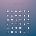 Home equipment icon set