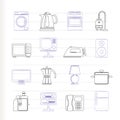 Home equipment icons