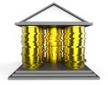 Home Equity Icon Cash Means Financial Line Of Credit From Property - 3d Illustration