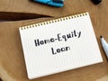 Home-Equity Loan sign on the page Royalty Free Stock Photo