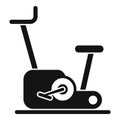 Home exercise bike icon, simple style