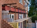 Home extension under construction Royalty Free Stock Photo