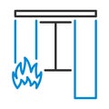 Home Fire Icon Royalty Free Stock Photo