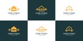 Home fitness logo collection