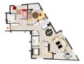 Home floor plan Royalty Free Stock Photo