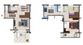 Home floor plan Royalty Free Stock Photo