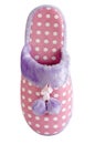 Home fluffy pink slipper