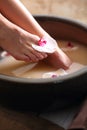 Home foot care Royalty Free Stock Photo