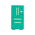 home fridge cartoon vector illustration