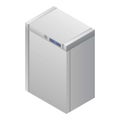 Home fridge icon, isometric style