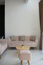 Home furnitur of sofa and wooden table