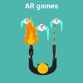 Home gaming in augmented reality