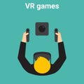 Home gaming in virtual reality