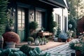 Carefree relaxation in home idylls, home and garden are the best medicine for life