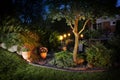 Home garden illumination lights Royalty Free Stock Photo