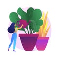 Home gardening abstract concept vector illustration.