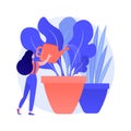 Home gardening abstract concept vector illustration.