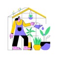 Home gardening abstract concept vector illustration.