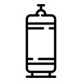 Home gas bottle icon, outline style Royalty Free Stock Photo