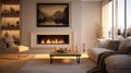 home gas fireplace Royalty Free Stock Photo