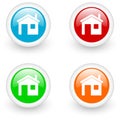 Home glossy icon Royalty Free Stock Photo