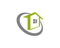 home green 3 logo icon template