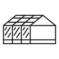 Home greenhouse icon, outline style