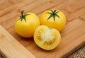 Home grown yellow tomatoes Royalty Free Stock Photo