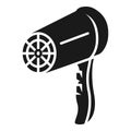 Home hair dryer icon, simple style