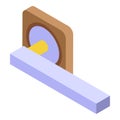 Home handle icon, isometric style