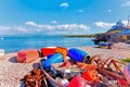 Home Harbour at Moelfre Beach Anglesey North Wales