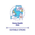 Home-health aide concept icon