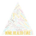 Home Health Care word cloud Royalty Free Stock Photo