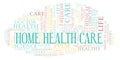 Home Health Care word cloud Royalty Free Stock Photo