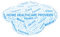 Home Healthcare Provider word cloud.