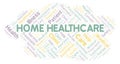 Home Healthcare word cloud Royalty Free Stock Photo