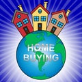 Home Or House Buying Guide Symbol Means Real Estate Guidebook - 3d Illustration