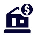 home, house, sale, dollar, key, home sale icon Royalty Free Stock Photo