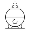 Home humidifier icon, outline style